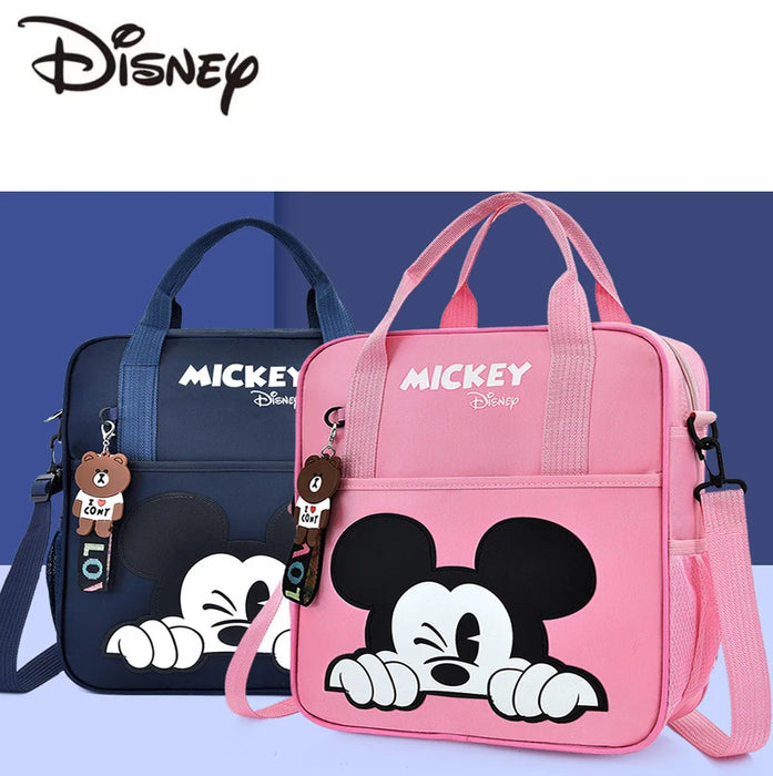 Borse per il tutoraggio degli studenti Disney zaino multifunzionale per la scuola di topolino del fumetto borsa a mano borsa per documenti Bookbag Square Schoolbag