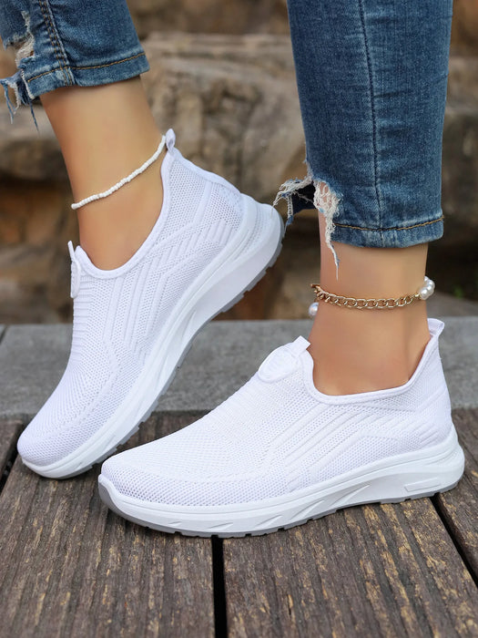 2024 New Fashion Mesh Shoes scarpe da donna Mesh scarpe sportive appartamenti traspiranti Sneakers Casual con suola morbida