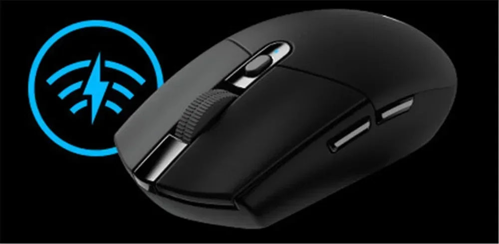 Logitech G304 Gioco per computer Mouse wireless 2.4g Mouse ergonomico Hero Engine 12000 dpi Accessorio per PC Bluetooth Win Mac Os Regalo