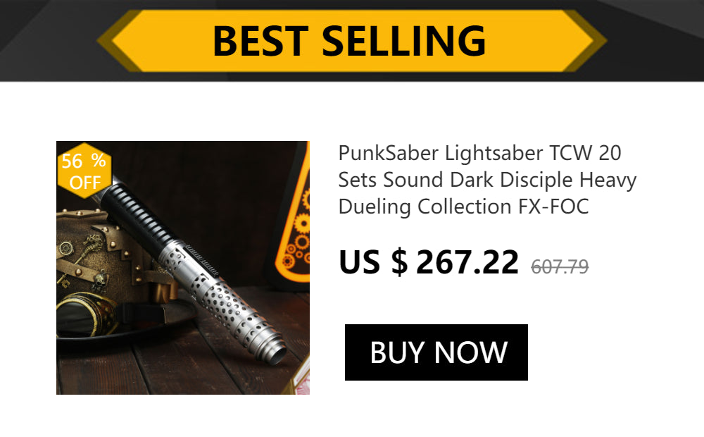 PunkSaber Lighsaber Anakin Skywalker Dueling spada Laser Jedi 32 sensibile al suono liscio infinito che cambia spada Laser Neopixel