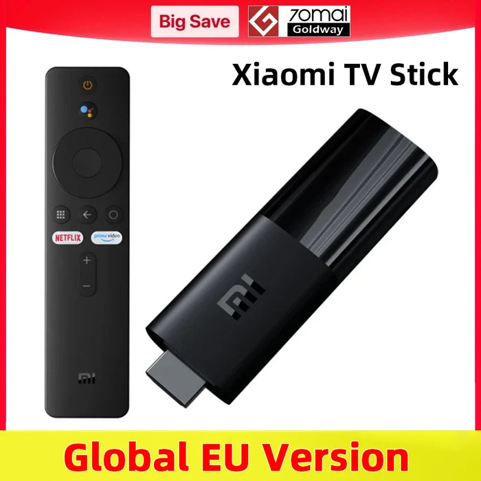 Xiaomi Mi TV Stick Versione globale Smart EU Android Stick 9.0 Quad Core 1080P Dolby DTS HD 1G RAM 8G ROM Assistente Google Netflix