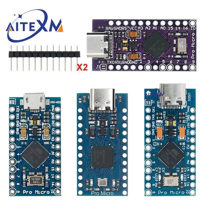 Pro Micro ATMEGA32U4 5V/16MHZ modulo Con il bootloader per arduino MINI USB/Micro USB con 2 riga di intestazione pin per arduino