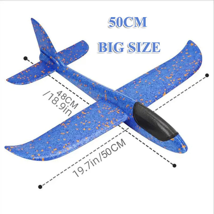 Grande schiuma aereo aliante tiro a mano aereo inerziale EPP Bubble Planes lancio all'aperto giocattoli per bambini per bambini ragazzi regalo