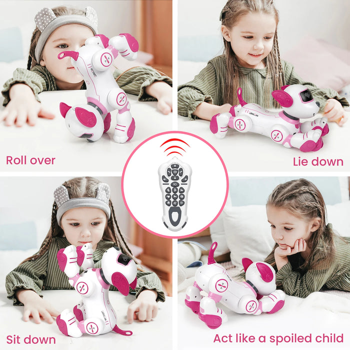 Telecomando Robot Dog programmabile Smart Interactive Stunt Robot Dog con funzione Touch canto danza Walking Smart Toy