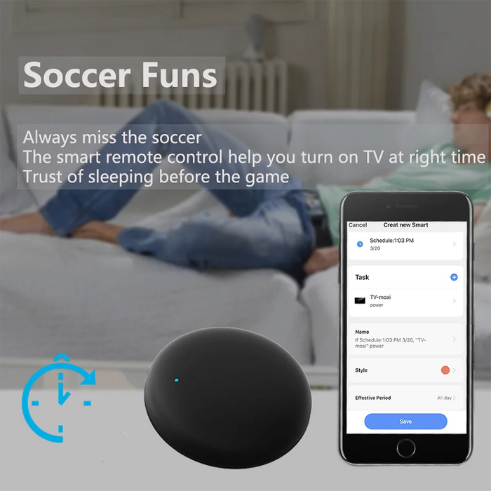 Tuya WiFi Smart IR Remote Control Smart Life APP sostituisci TV DVD AUD AC Remote funziona con Alexa Google Home