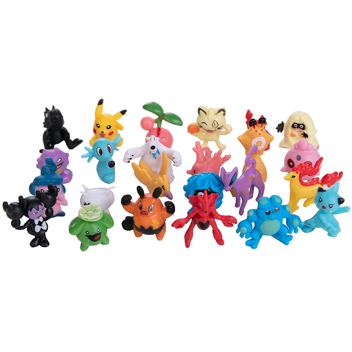 24-144 pz Pokemon figura modello Pikachu bambole Anime 2-3CM decorazione ornamentale non ripetere Mini modello giocattolo regalo di natale per bambini