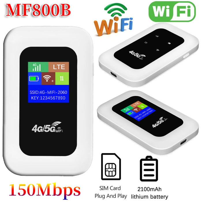 4G LTE WiFi Router Modem portatile Hotspot Pocket WiFi SIM Card LTE Router Router Wireless Mobile con SIM Card per l'europa asiatica