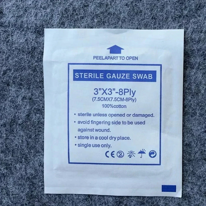 20 pz 5x5cm 7.5x7.5cm 10x10cm garza sgrassata traspirante fasciatura per medicazione fasciatura per ferite grandi fasciatura per ferite