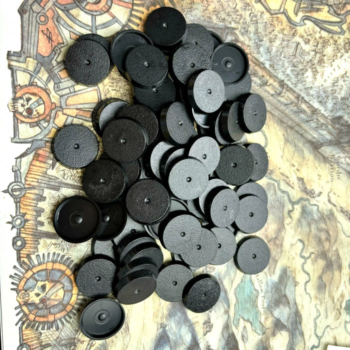 Basi rotonde in plastica da 25 mm per miniature di giochi e giochi da tavolo