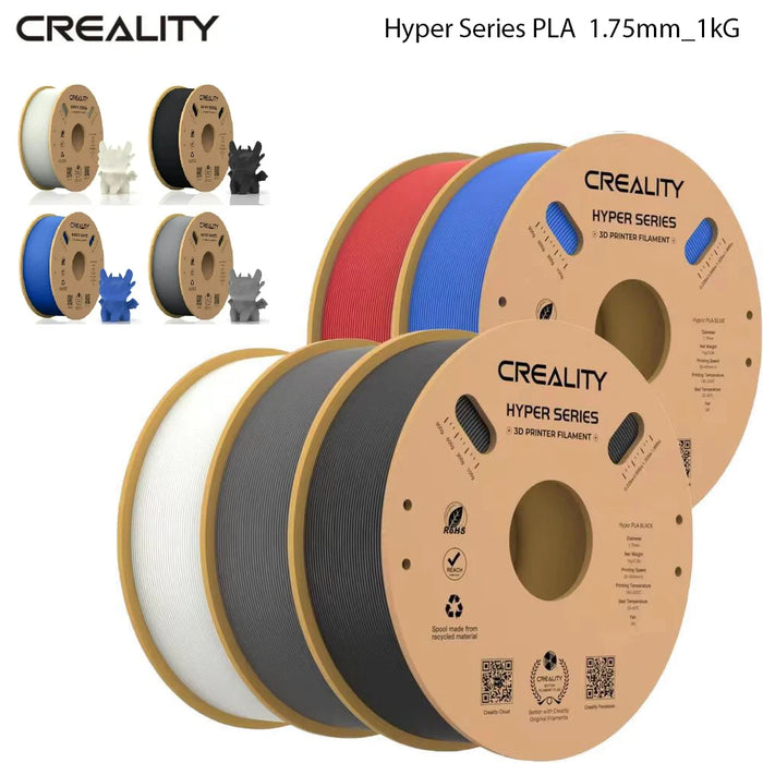 Filamento CREALITY PLA 1,75 mm 1 kg Migliore fluidità Raffreddamento più rapido Materiali per stampante 3D ad alta precisione Serie Hyper per stampante FDM