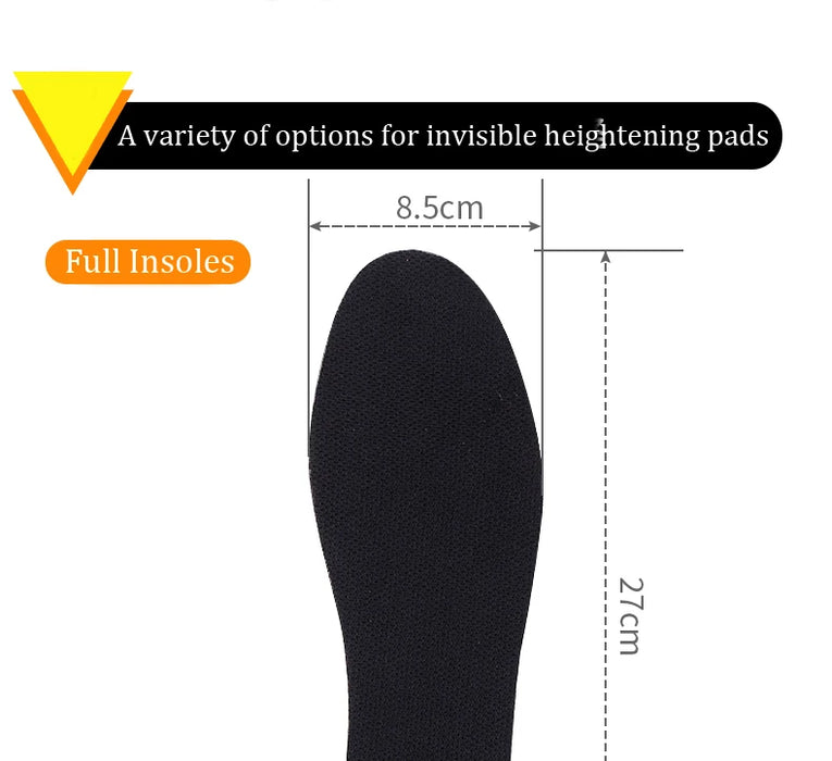 1 paio di soletta rigida e traspirante in Memory Foam per aumentare l'altezza inserti per il sollevamento del tallone copriscarpe solette per scarpe solette per ascensore per Unisex