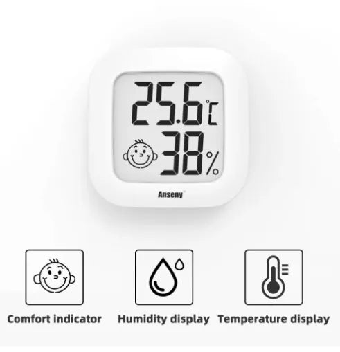 Termometro digitale LCD igrometro ambiente interno misuratore di umidità della temperatura elettronico misuratore di temperatura stazione meteorologica per la casa