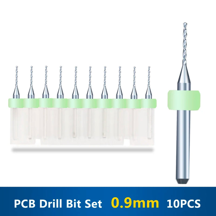 Carburo d'acciaio del tungsteno del Mini trapano del pwb di XCAN 10 pz/set 0.3mm-1.2mm per la macchina del tagliente di CNC del circuito di stampa