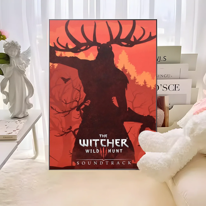 T-The W-witcher 3 Game poster Vintage Sticky Whitepaper Prints poster opere d'arte poster adesivi murali