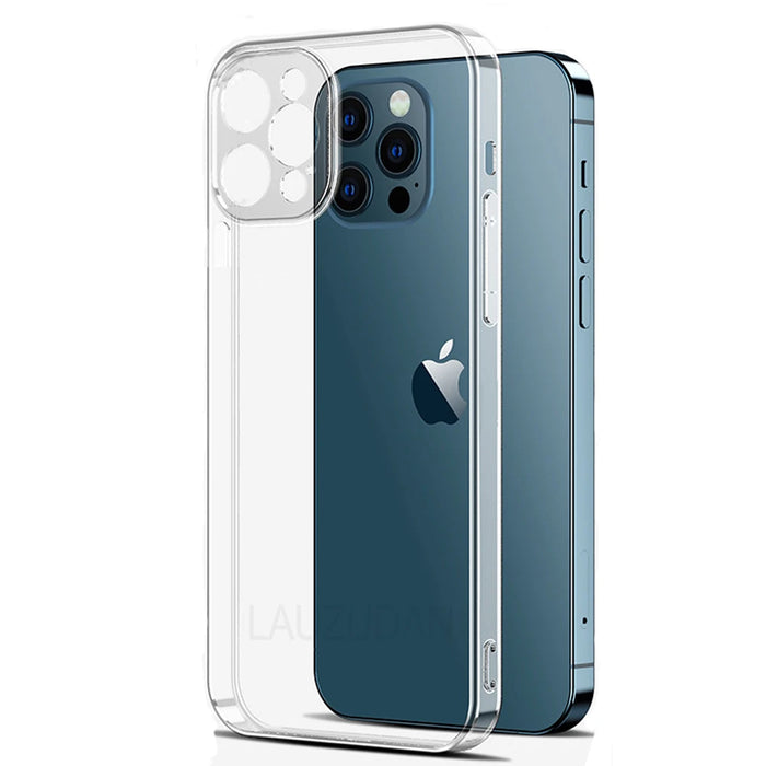 Custodia per telefono trasparente per iPhone 11 12 13 14 15 Pro Max Custodia in silicone morbido per iPhone XR X XS Max 12 13 mini 7 8 6s Plus SE 2020