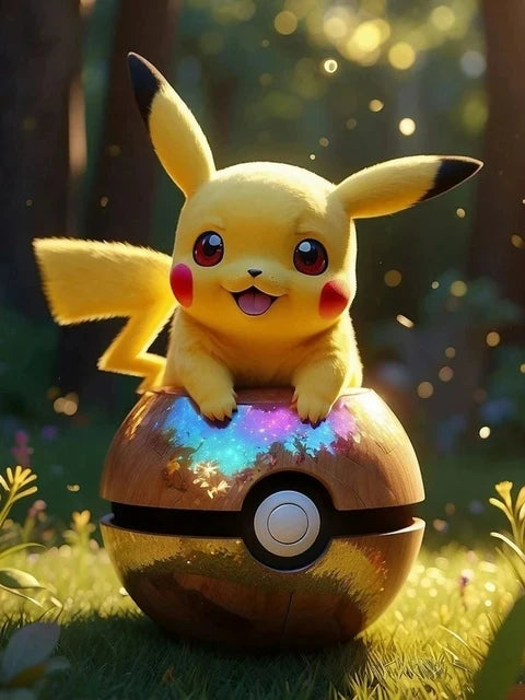 Simpatico gioco Pokemon Pikachu pittura artistica con diamanti simpatico ratto animale domestico trapani completi mosaico punto croce fai da te artigianato decorazioni per la casa regalo