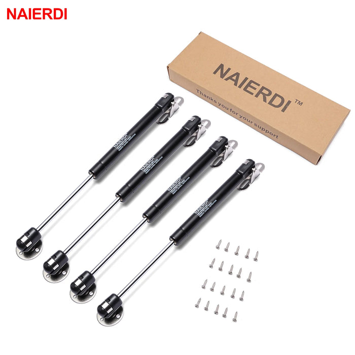 4 PCS NAIERDI 10-15 KG Mobili Molla A Gas Cerniere Armadio Cucina Gabinetto Idraulico Porta Cerniera Tipo Mcpherson Coperchio Supporto scatola di Ferramenteria e attrezzi