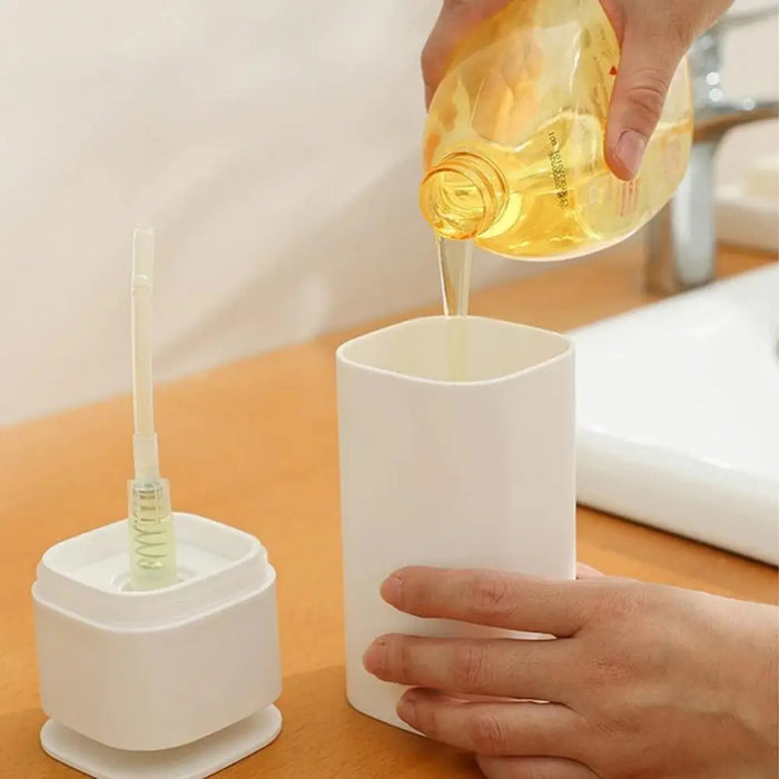 Dispenser di sapone per lavello da cucina Dispenser di sapone per piatti da appoggio bagno premendo le mani che lavano il contenitore per la conservazione del sapone