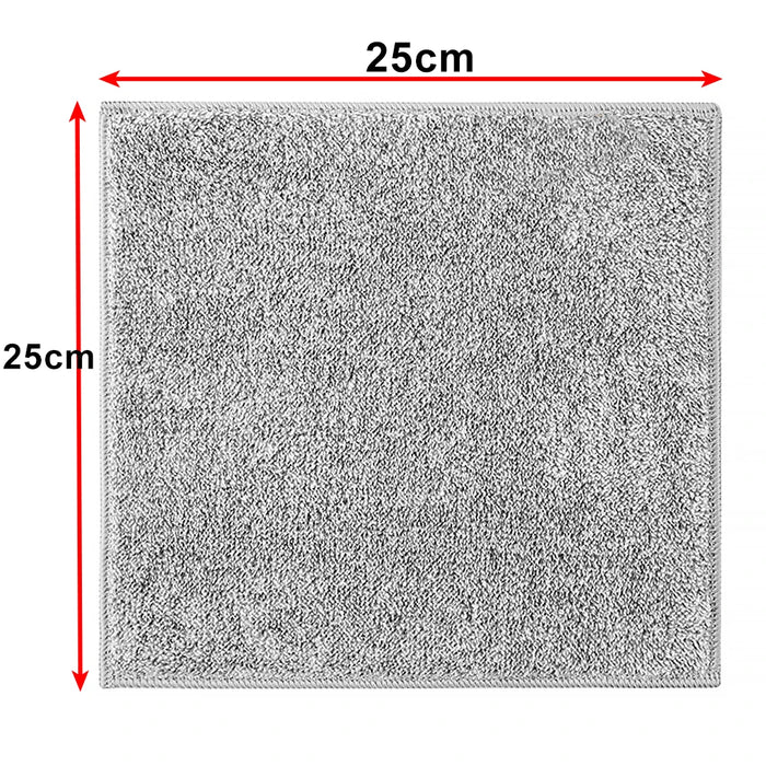 Asciugamano per la pulizia del carbone di legna di bambù panno in microfibra da cucina stracci olio antiaderente Super assorbente panno morbido per piatti asciugamano pulito per la casa