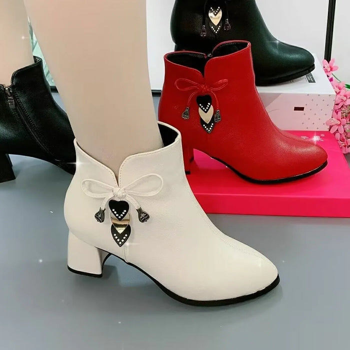 2023 stivali con tacco alto donna primavera e autunno stivali singoli nuove scarpe da donna zip bianche impermeabili scarpe con tacco alto Taiwan