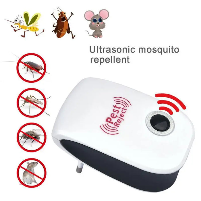 Repellente elettronico ad ultrasuoni elettromagnetico per zanzare Anti topo repellente per insetti ratto scarafaggio repellente per parassiti domestici