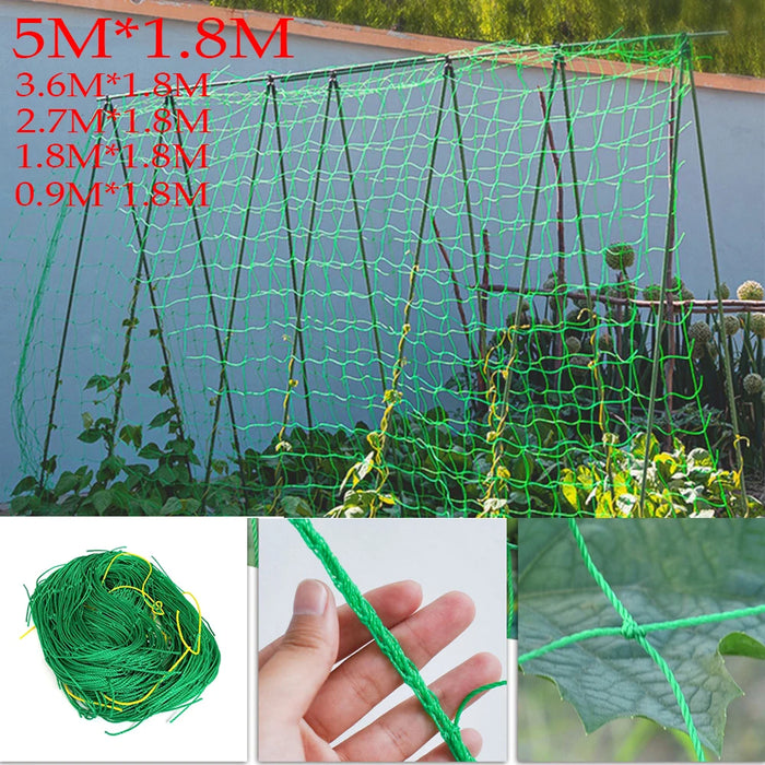 2022 rete da giardino in Nylon di alta qualità luffa Morning Glory Flowers piante di vite rete da arrampicata cetriolo Vine Grow Holder staffe