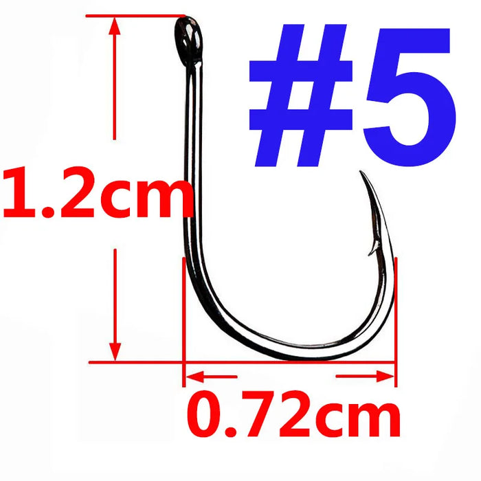 100/50/25 pz Iseama Carp Fishing Hook Offset Circle Hook Single Fly Fishing Jig Hook spinato sea Fishhook Tackle accessori