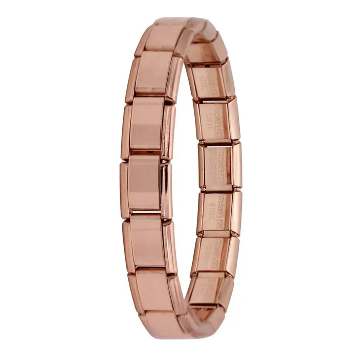 Hapiship Nuovi gioielli da donna Larghezza 9 mm Bracciale con ciondolo elastico Itanlian Bracciale in acciaio inossidabile moda ST-