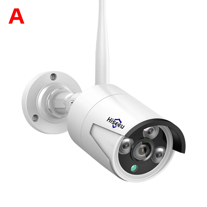 Telecamera IP Wireless Hiseeu 1536P obiettivo 3.6mm telecamera WiFi di sicurezza impermeabile per kit di sistemi CCTV Wireless Hiseeu IP Pro APP View