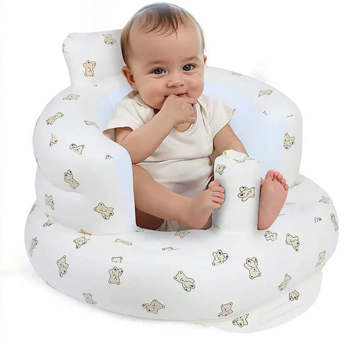 Infantile brillante bambino divano gonfiabile bambini Puff sedie da bagno portatili PVC multifunzionale sedile pratica seduta sgabello da bagno