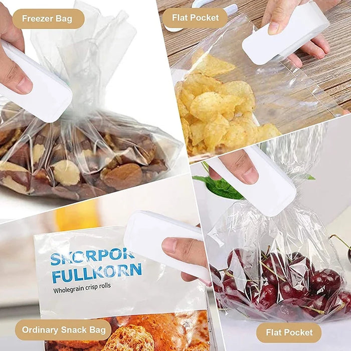 Mini Heat Bag Sealing Machine Package Sealer Bags chiusura termica in plastica per alimenti sigillante portatile per imballaggio alimentare termosigillatore