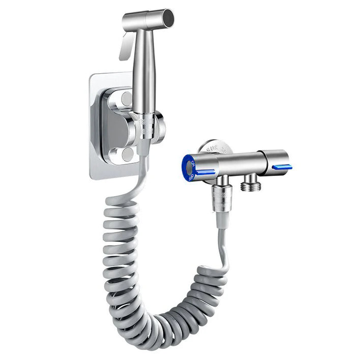 Set spruzzatore per Bidet portatile pistola a spruzzo in acciaio inossidabile 304 doccia wc portatile Bidet rubinetto spruzzatore ugello doccia autopulente