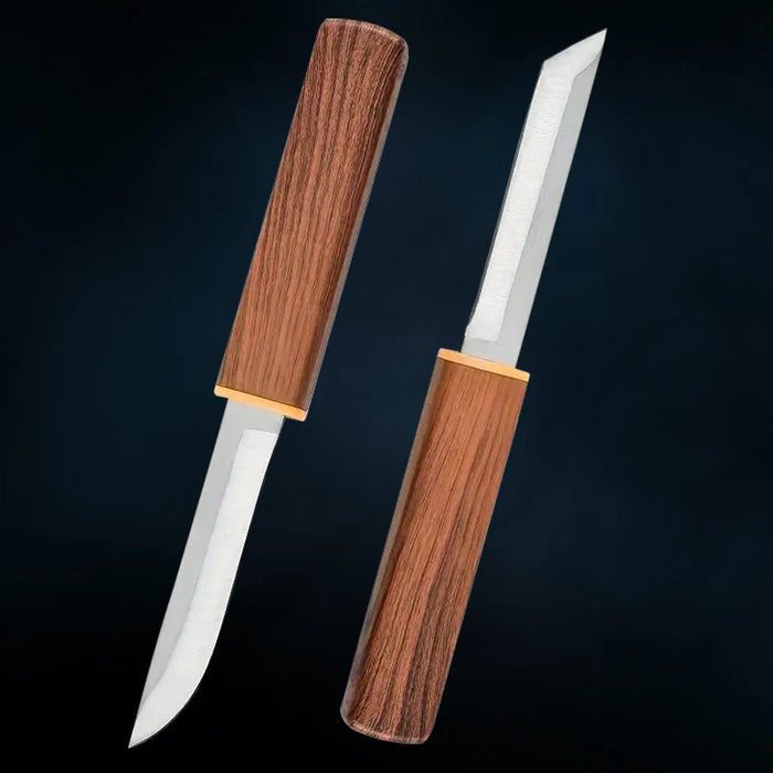 Coltello da mannaia forgiato per disossare la carne coltello da cucina mongolo in acciaio inossidabile coltello da bistecca di agnello arrosto con coperchio