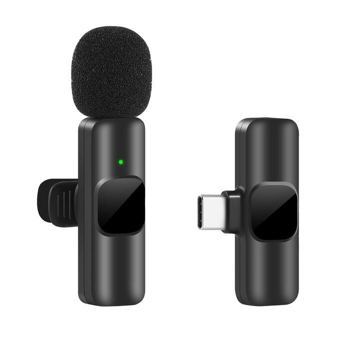 Nuovo microfono Lavalier Wireless registrazione Audio Video portatile Mini Mic per iPhone Android trasmissione Live Gaming Phone Mic