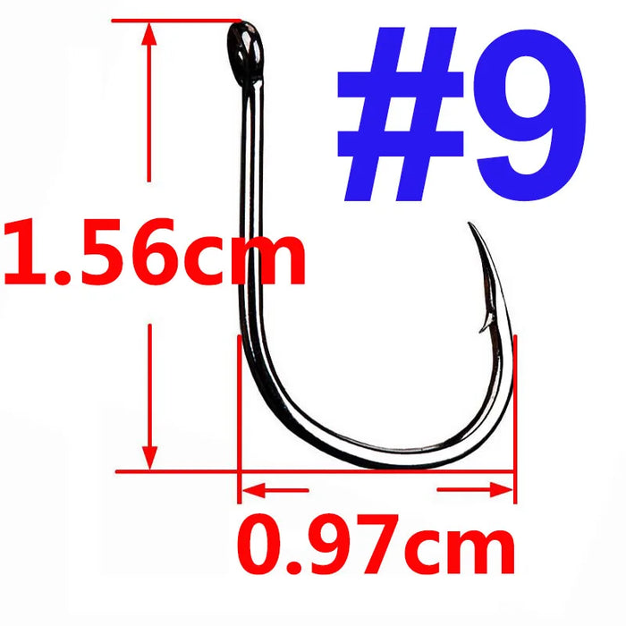 100/50/25 pz Iseama Carp Fishing Hook Offset Circle Hook Single Fly Fishing Jig Hook spinato sea Fishhook Tackle accessori