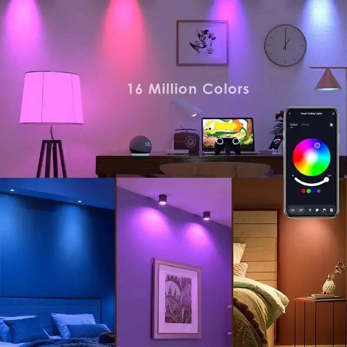 GU10 Bluetooth Smart LED lampadina Tuya lampadine dimmerabili faretto lampadina 220V 9W E27 RGB + CW LED cambia colore lampada per la casa