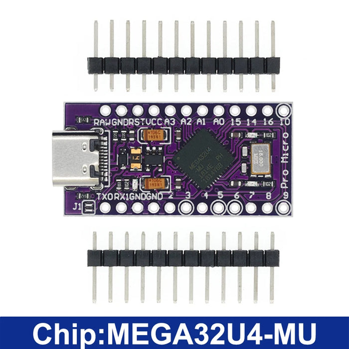 Pro Micro ATMEGA32U4 5V/16MHZ modulo Con il bootloader per arduino MINI USB/Micro USB con 2 riga di intestazione pin per arduino