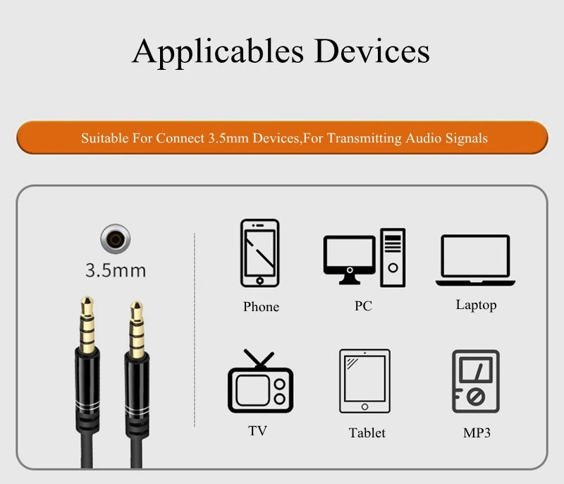 Cavo HiFi AUX Cavo per altoparlante audio da 3,5 mm Jack da 3,5 per chitarra Cavo ausiliario per cuffie per auto placcato in oro