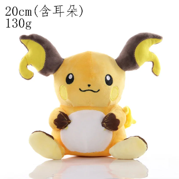 20cm Pokemon farcito peluche Kawaii Pikachu Raichu Jenny Turtle Anime Doll bambini compleanno regalo di natale