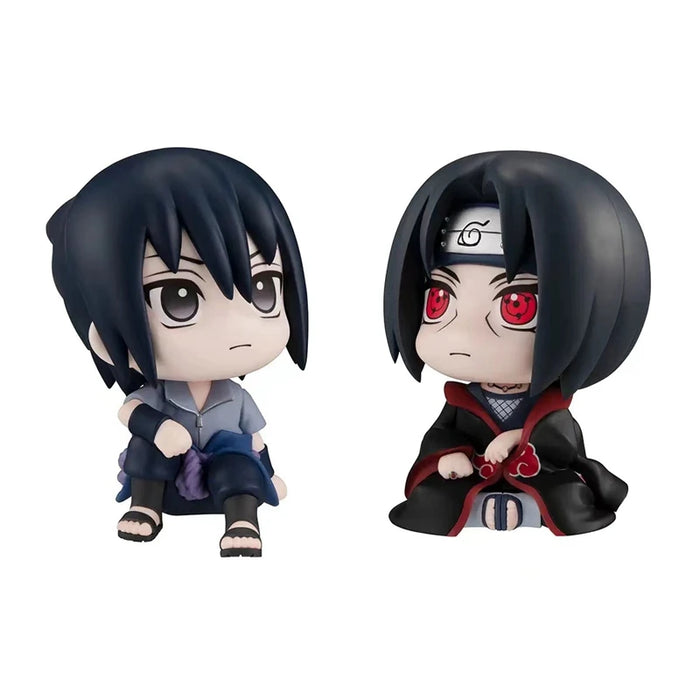 9cm Naruto Anime Figure Naruto Kakashi Action Figure Q versione Kawaii Sasuke Itachi Figurine Car Decoration Collection Model Toy