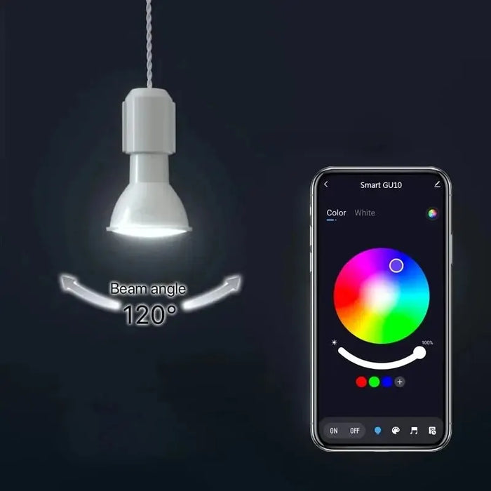 GU10 Bluetooth Smart LED lampadina Tuya lampadine dimmerabili faretto lampadina 220V 9W E27 RGB + CW LED cambia colore lampada per la casa