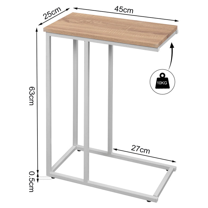 WOLTU tavolino tavolino tavolino da tè Laptop con struttura in metallo comodino tavolo soggiorno mobili per la casa