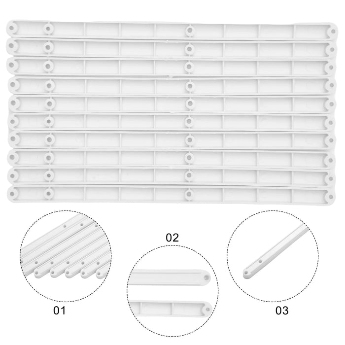 10 pezzi Draw Rail guide per cassetti in plastica 180/235/298mm Draw runner sostituzione Draw Rail guide per cassetti in plastica Hardware per la casa