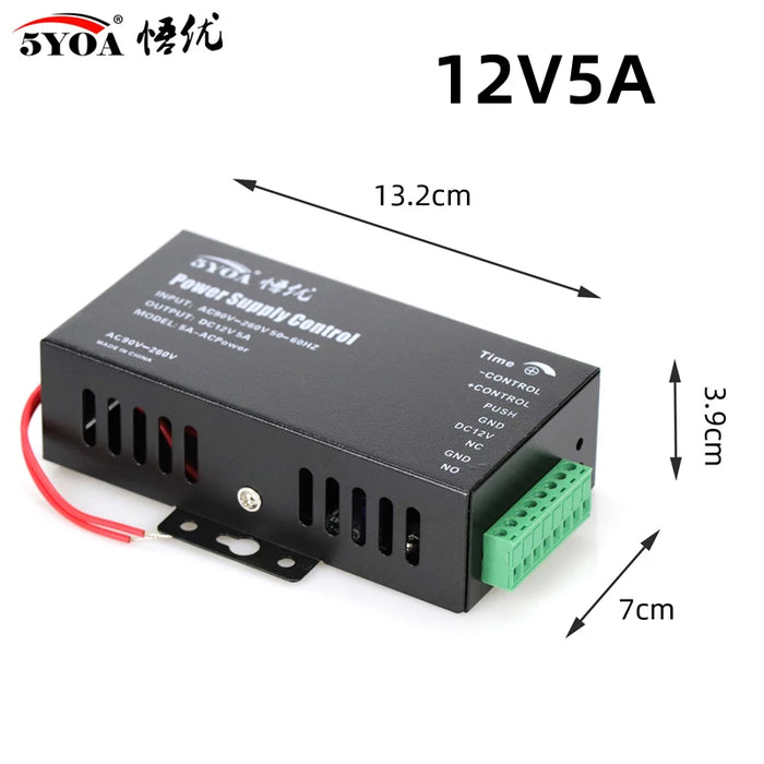 Di Controllo di accesso di Alimentazione Fornitore Trasformatore DC 12V 3A Porta Interruttore del sistema di AC 110 ~ 240V tempo di Ritardo max 15s di Controllo di Alta Qualità