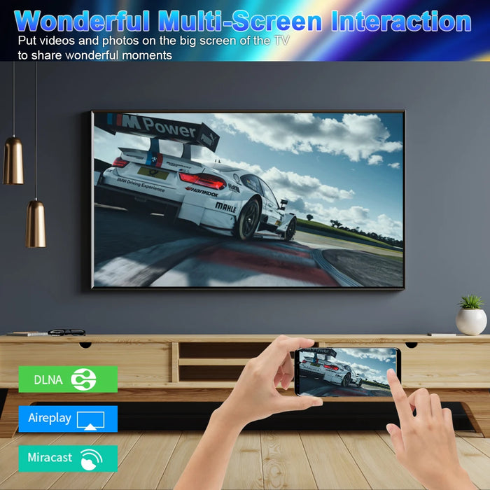 Transpeed Android 13 TV Box ATV Dual Wifi con app TV 8K Video BT5.0 + RK3528 4K 3D Voice Media Player Set Top Box