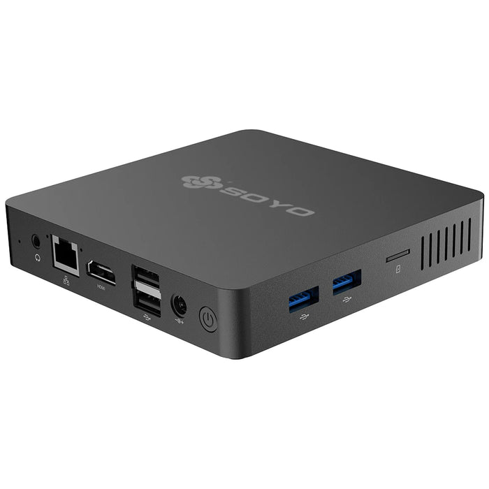 SOYO M2 Mini PC: potente 6GB RAM, 64GB EMMC, Intel N3350, Windows 10-compatto e ideale per casa, affari e giochi