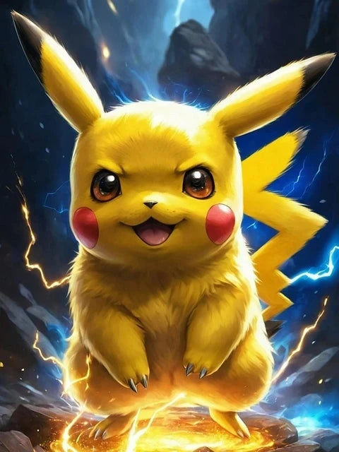 Simpatico gioco Pokemon Pikachu pittura artistica con diamanti simpatico ratto animale domestico trapani completi mosaico punto croce fai da te artigianato decorazioni per la casa regalo