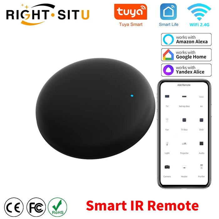 Tuya WiFi Smart IR Remote Control Smart Life APP sostituisci TV DVD AUD AC Remote funziona con Alexa Google Home