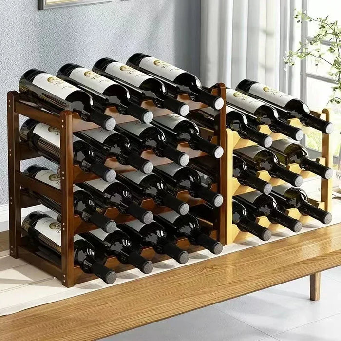 Red WineRack decorazione griglia per uso domestico espositore per vino tavolo creativo portabottiglie per vino semplice armadietto per vino assemblare StorageRack