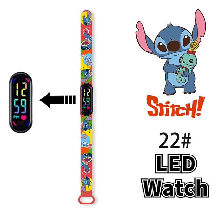 Pokemon Fire Dragon Kabi Beast Mew Two Miao Frog Seed orologio da polso per bambini LED Touch orologio impermeabile sport regali di natale